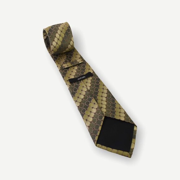 Alfani Neck Tie OS Mens Formal Green Ombre Multicolor Geometric Circle Print - Picture 5 of 7